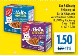 diska Gut & günstig hello my cat zarte häppchen in sauce Angebot