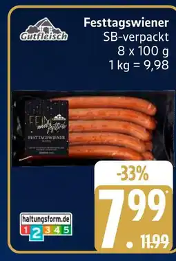 Edeka Gutfleisch festtagswiener Angebot