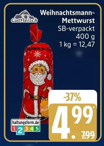Edeka Gutfleisch weihnachtsmann-mettwurst Angebot