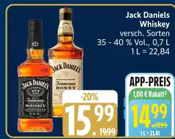 Edeka Jack daniels tennessee whiskey Angebot