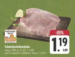 E-Center Schweinerückensteaks Angebot