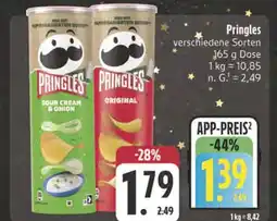 E-Center Pringles sour cream & onion Angebot