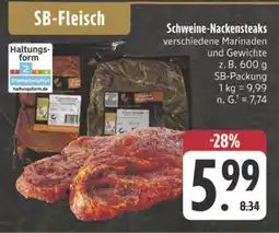 E-Center Schweine-nackensteaks Angebot