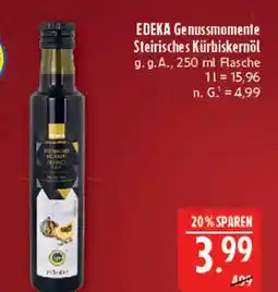 Marktkauf Edeka genussmomente steirisches kürbiskernöl Angebot