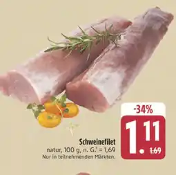 E-Center Schweinefilet Angebot