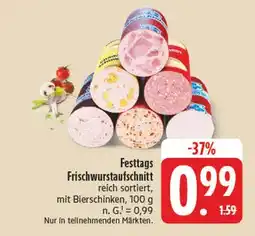 E-Center Festtags frischwurstaufschnitt Angebot