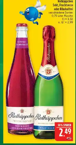 Marktkauf Rotkäppchen fruchtsecco schwarze johannisbeere Angebot