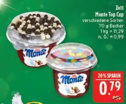 Marktkauf Zott monte top cup Angebot