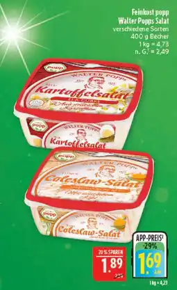 Marktkauf Feinkost popp kartoffelsalat Angebot