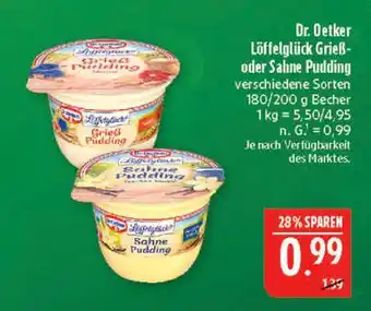 Marktkauf Dr. oetker löffelglück grieß pudding Angebot