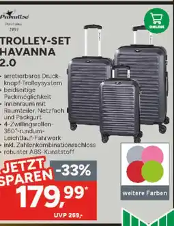 Marktkauf Paradise trolley-set havanna 2.0 Angebot