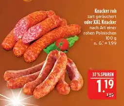 Marktkauf Knacker roh Angebot