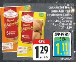 Edeka Coppenrath & wiese unsere goldstücke 6 mehrkorn-brötchen Angebot