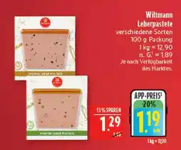 Marktkauf Wiltmann leberpastete Angebot