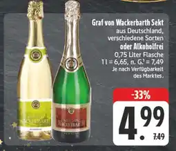 Edeka Graf von wackerbarth sekt alkoholhaltig Angebot
