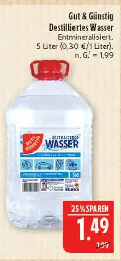 Marktkauf Gut & günstig destilliertes wasser Angebot