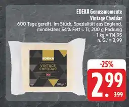 Edeka Edeka genussmomente vintage cheddar Angebot