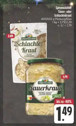 Edeka Spreewaldhof sauerkraut Angebot
