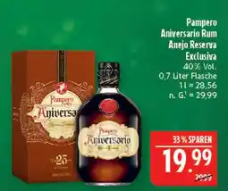 Marktkauf Pampero aniversario rum anejo reserva exclusiva Angebot