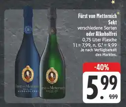 Edeka Fürst von metternich sekt alkoholfrei Angebot