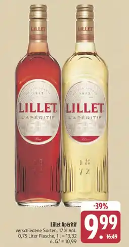 Edeka Lillet apéritif rot Angebot