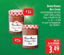 Marktkauf Bonne maman nuss creme Angebot