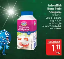 Marktkauf Sachsen milch unsere frische schlagsahne Angebot