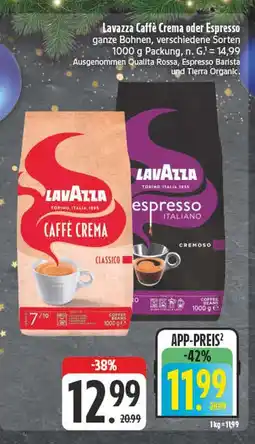 Edeka Lavazza caffè crema Angebot