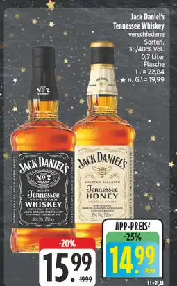Edeka Jack daniel's tennessee sour mash whiskey Angebot