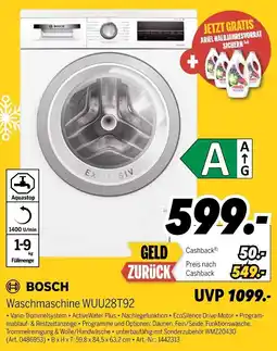 MEDIMAX BOSCH Waschmaschine WUU28T92 Angebot