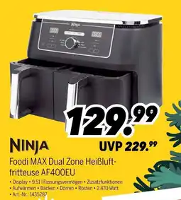 MEDIMAX NINJA Foodi MAX Dual Zone Heißluftfritteuse AF400EU Angebot