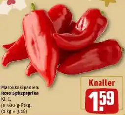 REWE Rote Spitzpaprika Angebot