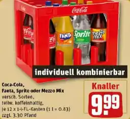 REWE Coca-Cola, Fanta, Sprite oder Mezzo Mix Angebot