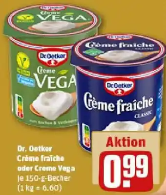REWE Dr. Oetker Crème fraiche oder Creme Vega Angebot