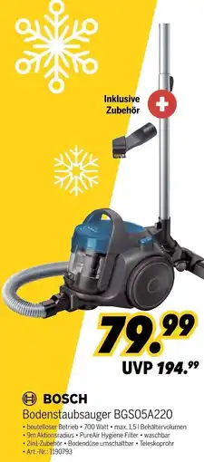 MEDIMAX BOSCH Bodenstaubsauger BGS05A220 Angebot