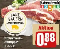 REWE Strohschwein Ofenrippe Angebot