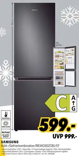 MEDIMAX SAMSUNG Kühl-/Gefrierkombination RB34C602CB1/EF Angebot