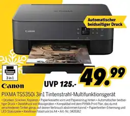 MEDIMAX Canon PIXMA TS5350i 3in1 Tintenstrahl-Multifunktionsgerät Angebot