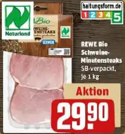 REWE REWE Bio Schweine Minutensteaks Angebot