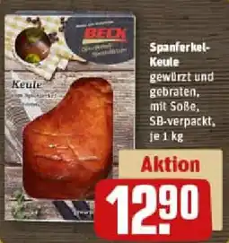 REWE Spanferkel Keule Angebot