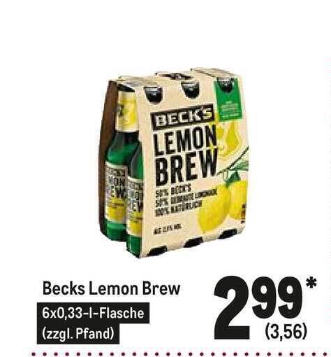 Becks Lemon Angebot Becks Lemon Angebot