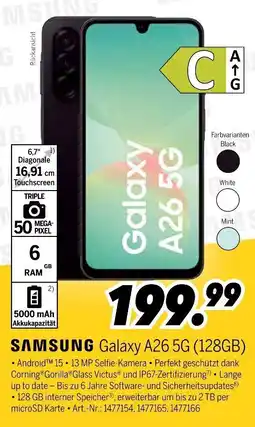 MEDIMAX SAMSUNG Galaxy A26 5G (128GB) Angebot