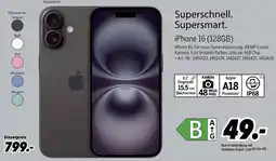 MEDIMAX Apple iPhone 16 (128GB) Angebot