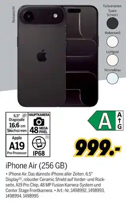 MEDIMAX Apple iPhone Air (256 GB) Angebot