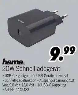 MEDIMAX hama 20W Schnellladegerät Angebot