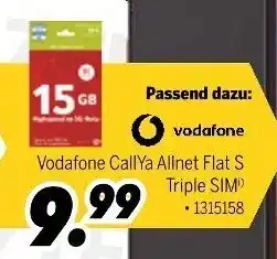 MEDIMAX Vodafone CallYa Allnet Flat S Triple SIM Angebot