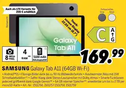 MEDIMAX SAMSUNG Galaxy Tab A11 (64GB Wi-Fi) Angebot