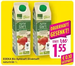 Edeka EDEKA Bio Apfelsaft Direktsaft naturtrüb 1 L Angebot