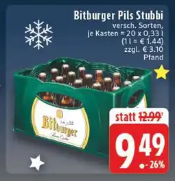 Edeka Bitburger Pils Stubbi Angebot
