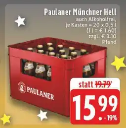 Edeka Paulaner Münchner Hell Angebot